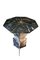 Mid-Century Black Marble Coffee Table with Fossils, Image 1