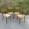 Italian Dining Table & 4 Chairs from Salvarani Depositato, 1950s, Set of 5 14