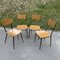 Italian Dining Table & 4 Chairs from Salvarani Depositato, 1950s, Set of 5, Image 14