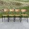 Italian Dining Table & 4 Chairs from Salvarani Depositato, 1950s, Set of 5 4