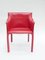 Red Venusia Armchairs by Matteo Grassi, 1990s, Set of 4 9