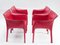Red Venusia Armchairs by Matteo Grassi, 1990s, Set of 4 3