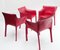 Red Venusia Armchairs by Matteo Grassi, 1990s, Set of 4 11