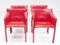 Red Venusia Armchairs by Matteo Grassi, 1990s, Set of 4 21