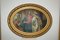 Large Oil Painting in Oval Stucco Frame, 1920s 1
