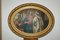 Large Oil Painting in Oval Stucco Frame, 1920s 12