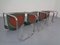 Italian Green Leather Cantilever Chairs, 1970s, Set of 4, Image 12