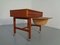 Danish Teak Sewing Table on Wheels, 1960s 10