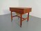 Danish Teak Sewing Table on Wheels, 1960s 3