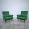 Geschwungenes Sofa & 2 Sessel mit Messingfüßen von Gigi Radice, 1960er, 3er Set 5