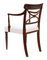 Regency Crossback Crossbow Elbow / Carver / Desk Chairs, Circa 1825, Set of 2 4
