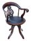 Victorian Oak & Leather Swivel Chair, Circa 1880 4