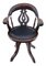 Victorian Oak & Leather Swivel Chair, Circa 1880 1