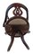 Victorian Oak & Leather Swivel Chair, Circa 1880 2