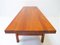 Modern Scandinavian Solid Teak Coffee Table / Bench, 1950s 4