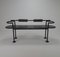 Postmodernist Italian Steel and Leather Bench by Cy Mann for Polflex, 1989 1