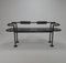 Postmodernist Italian Steel and Leather Bench by Cy Mann for Polflex, 1989, Image 1