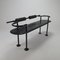Postmodernist Italian Steel and Leather Bench by Cy Mann for Polflex, 1989 3
