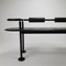 Postmodernist Italian Steel and Leather Bench by Cy Mann for Polflex, 1989 5