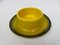 Black & Yellow Enameled Butter Dish with Spray Decoration, 1920s 7