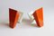 Dutch Orange Sconces by J. J. M. Hoogervorst for Anvia, 1960s, Set of 2 11