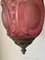 Antique Pink Glass Ceiling Lamp from Baccarat, Image 3