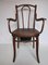 Antique Night Armchair with Enamel Bucket from Thonet, 1900, Immagine 1