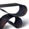 Whorl Console in Black Iridescent Powder Coated Aluminum by Neal Aronowitz 2