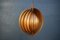 Swedish Wood Lamellae Moon Lamp, 1960s 5