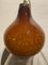 Vintage Italian Caramel Gold Blown Glass Hanging Lamp 7