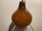 Vintage Italian Caramel Gold Blown Glass Hanging Lamp 4