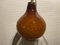 Vintage Italian Caramel Gold Blown Glass Hanging Lamp, Image 4