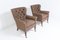 19th Century English Button Back Armchairs, Set of 2, Image 3