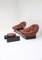 Leather Lounge Set by Illum Wikkelsø for Ryesberg, 1970s, Set of 6 16