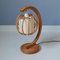 French Rattan Table Lamp, 1950s, Image 4