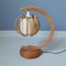 French Rattan Table Lamp, 1950s, Image 1