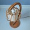 French Rattan Table Lamp, 1950s 5