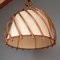French Rattan Pendant Lamp, 1950s 2
