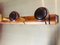 Mid-Century Faux Bamboo Wall Coat Rack with 5 Hooks 3