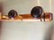 Mid-Century Faux Bamboo Wall Coat Rack with 5 Hooks, Image 3