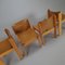 Italian Leather Dining Chairs from Ibisco, 1970s, Set of 4 3