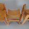 Italian Leather Dining Chairs from Ibisco, 1970s, Set of 4 2