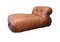 Set of Cognac Leather Soriana Lounge Chairs by Tobia & Afra Scarpa for Cassina, 1969 8