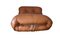 Set of Cognac Leather Soriana Lounge Chairs by Tobia & Afra Scarpa for Cassina, 1969 5
