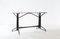 Italian Iron & Wood Dining Table with Marble Top, 1950s 6