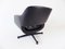 Black Leather Lounge Chair by Olli Mannermaa for Asko Oy, 1970s 4