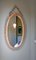 Oval Woven Wicker Mirror, 1960s, Image 1