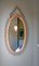 Ovaler Korbgeflecht Spiegel, 1960er 1