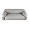 Sofá de dos plazas Cream Bouclé Sesann de Gianfranco Frattini para Cassina, 1973, Imagen 4