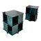 Italian Rotating Green Marble & Acrylic Glass Nightstands, 1970s, Set of 2, Image 7